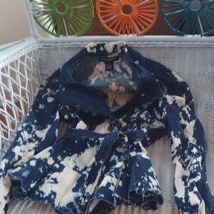 Die dye vintage denim jacket